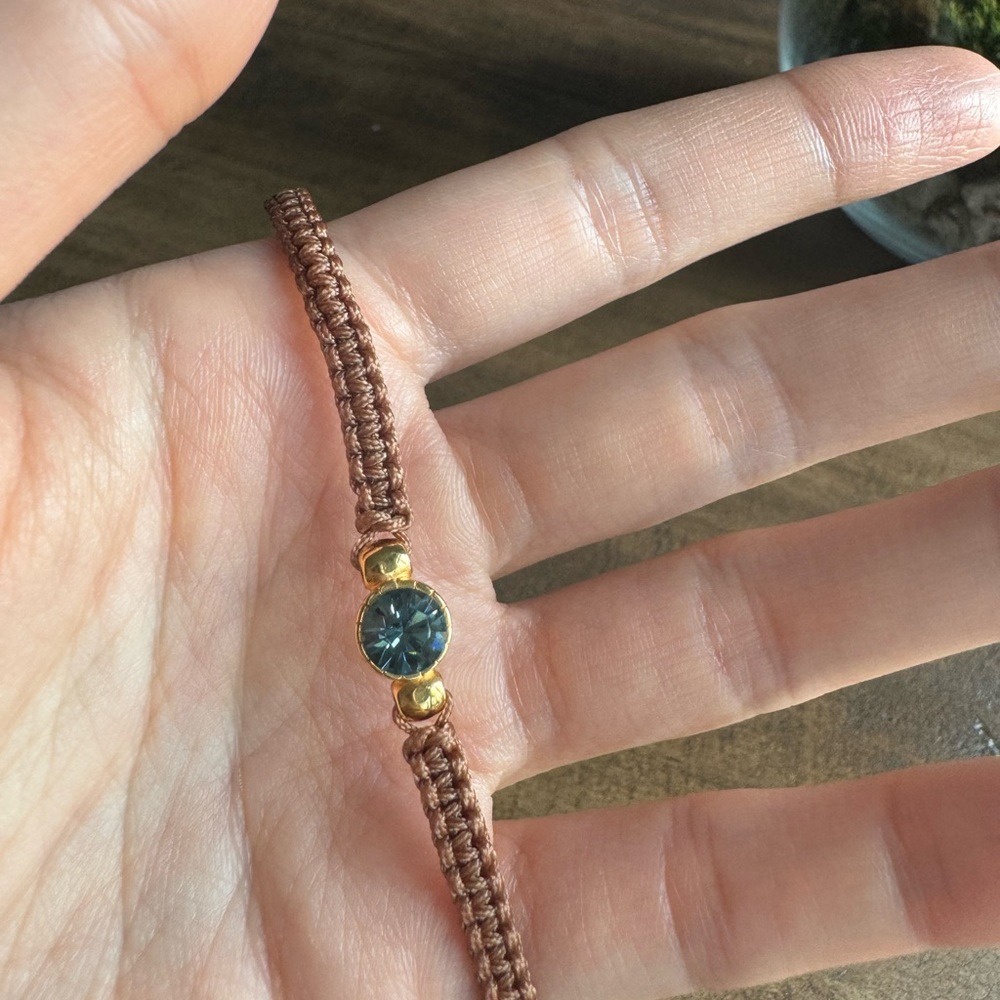 ✨Teal Blue Gem Bracelet✨